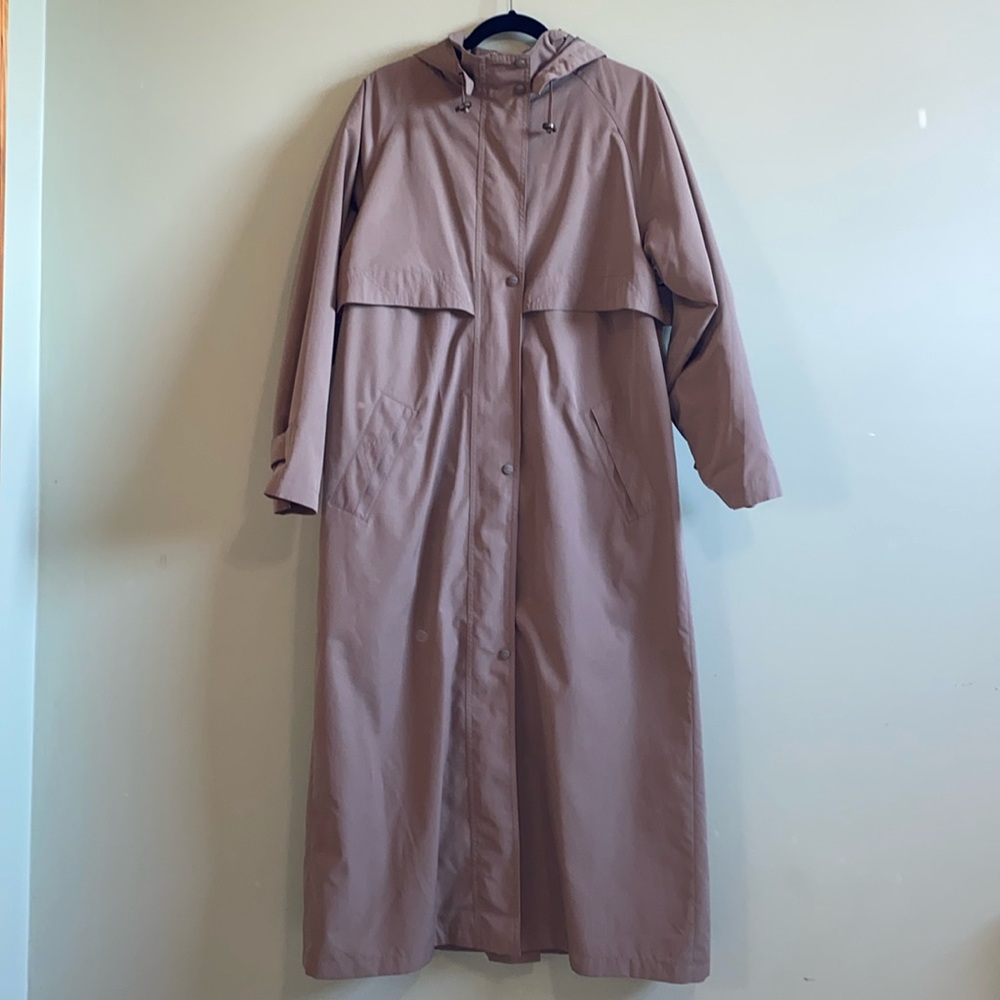 L.L. Bean Vintage Long Hooded Trench Coat